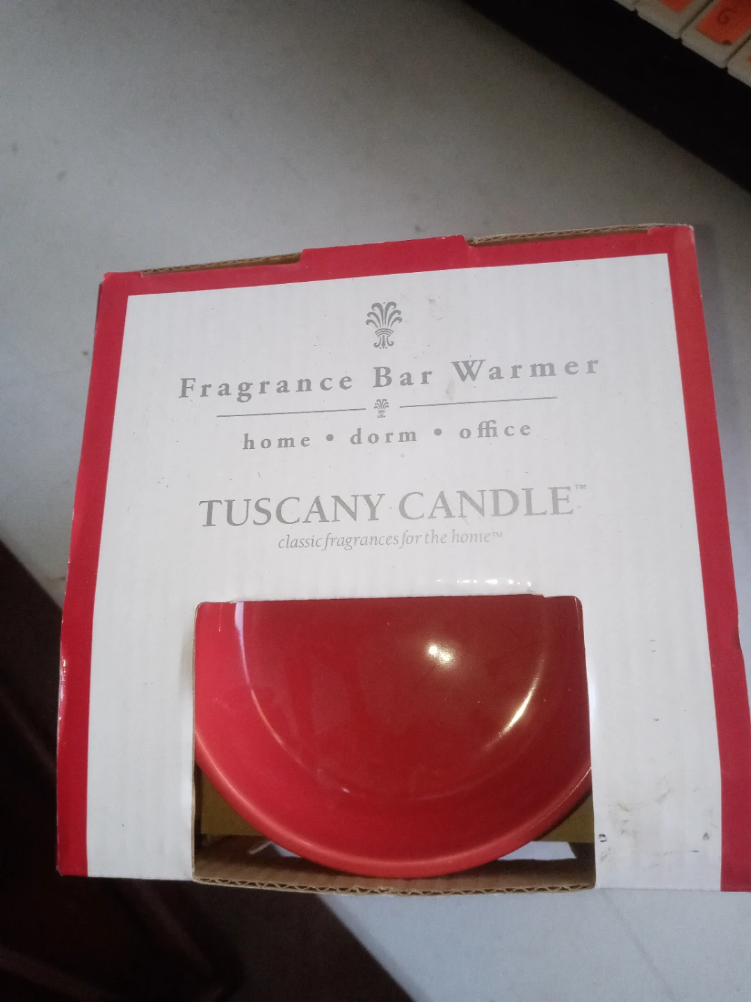Tuscany Candle Red Glass Mosaic Fragrance Bar Warmer - photo 2
