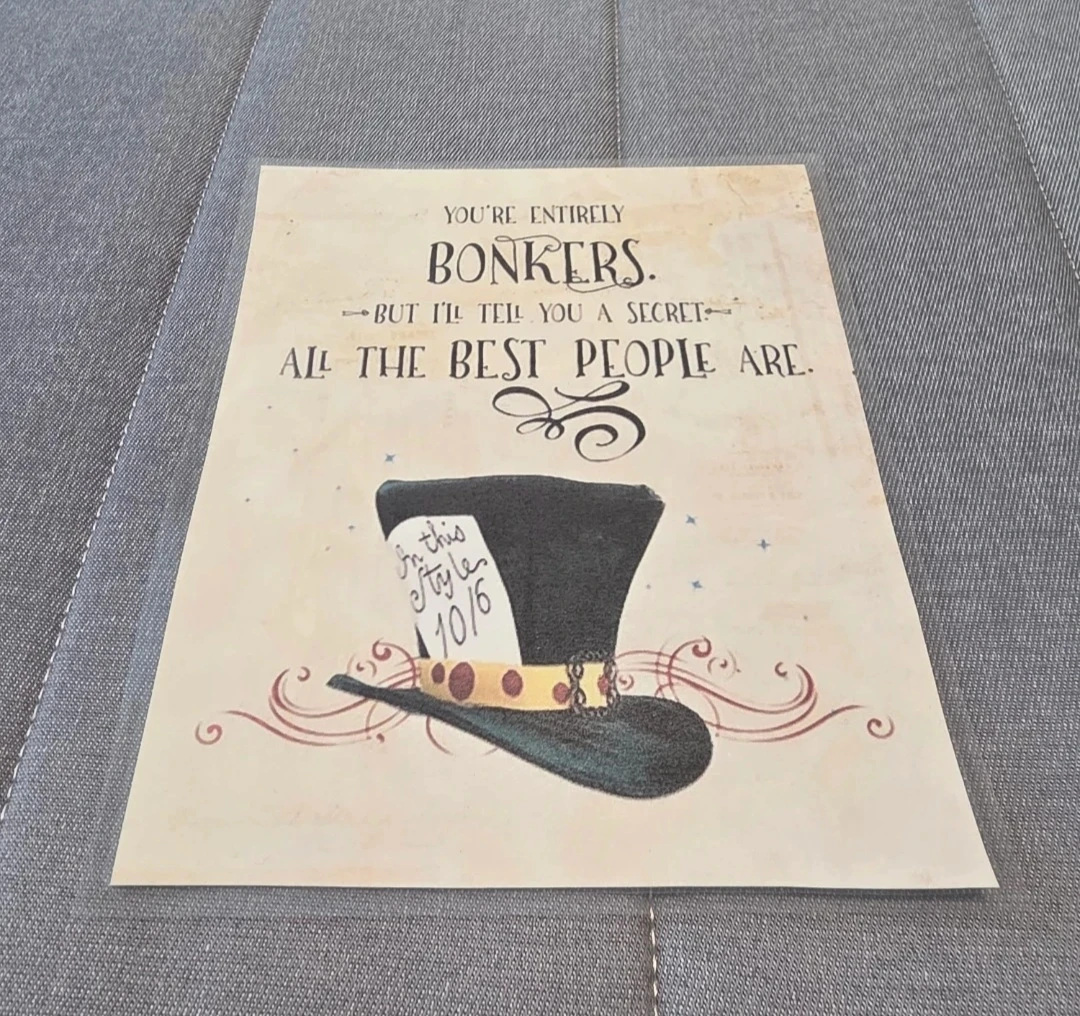 Bonkers Quote Print
