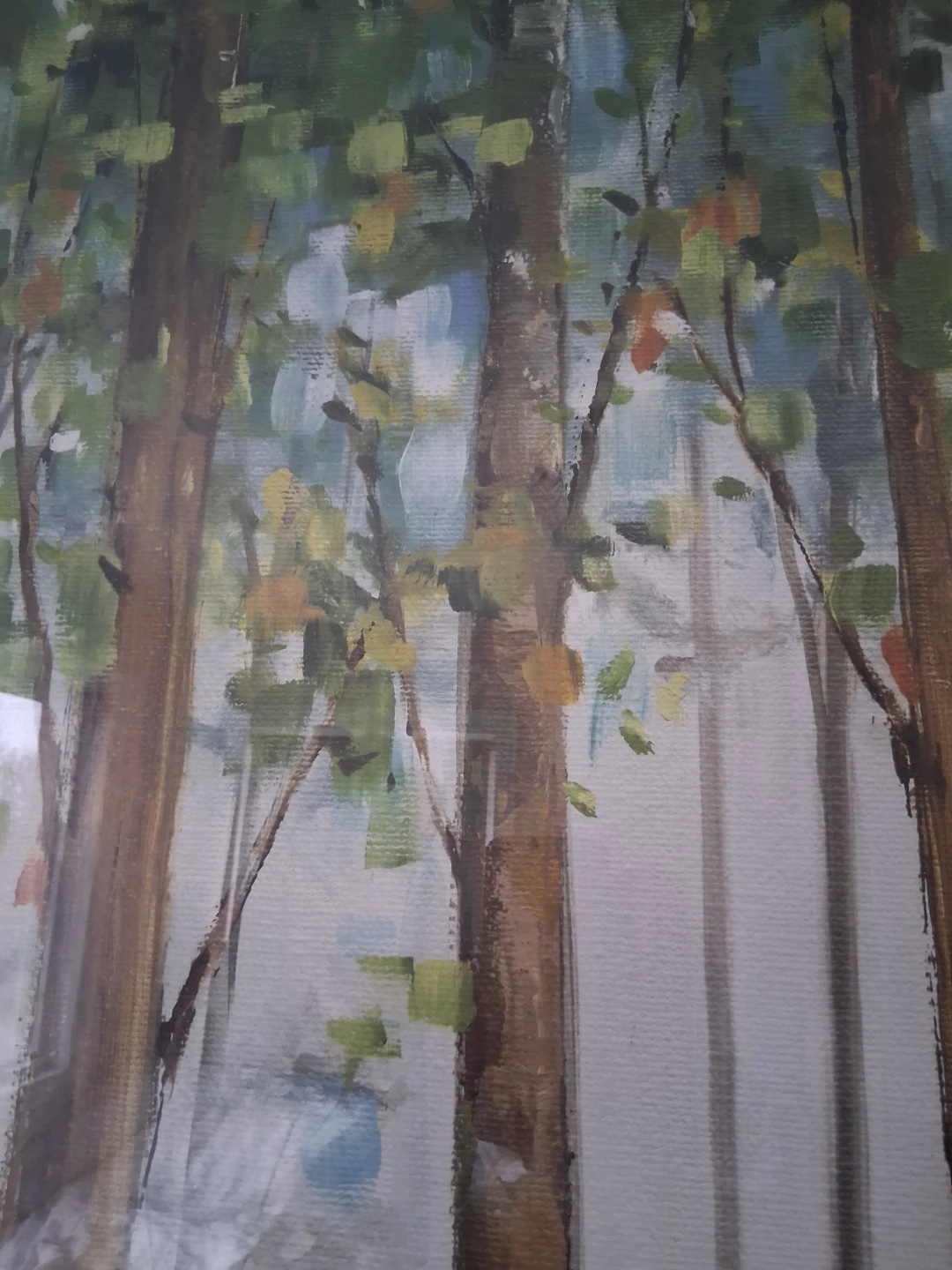 Framed Forest Landscape Art Print - photo 2