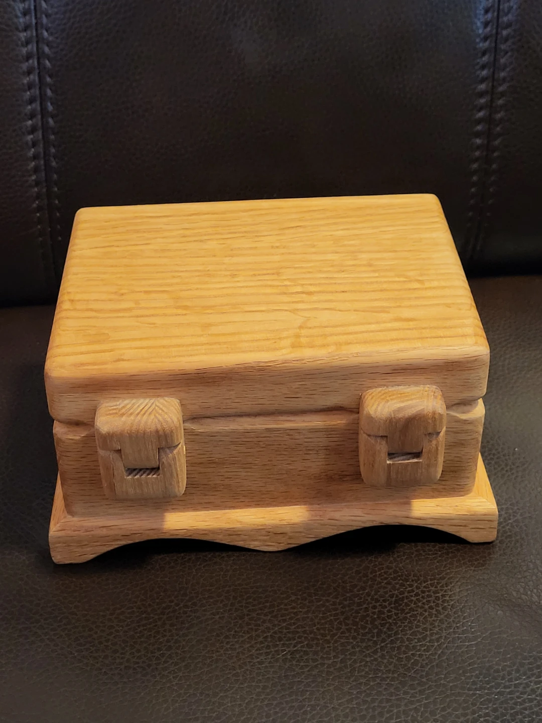 Handcrafted Wooden Jewelery & Keepsafe Box - Red velvet Lined - photo 3