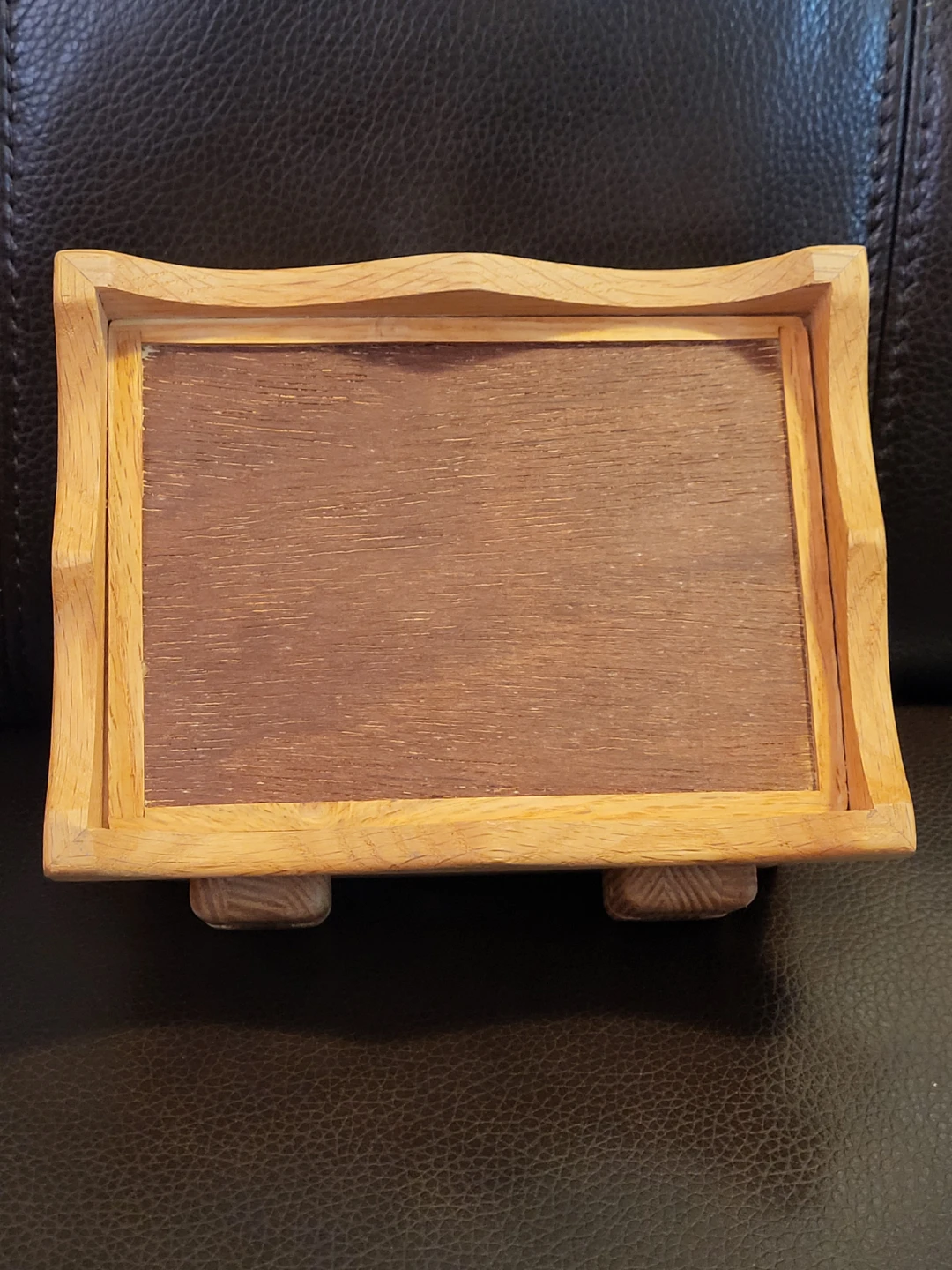 Handcrafted Wooden Jewelery & Keepsafe Box - Red velvet Lined - photo 4