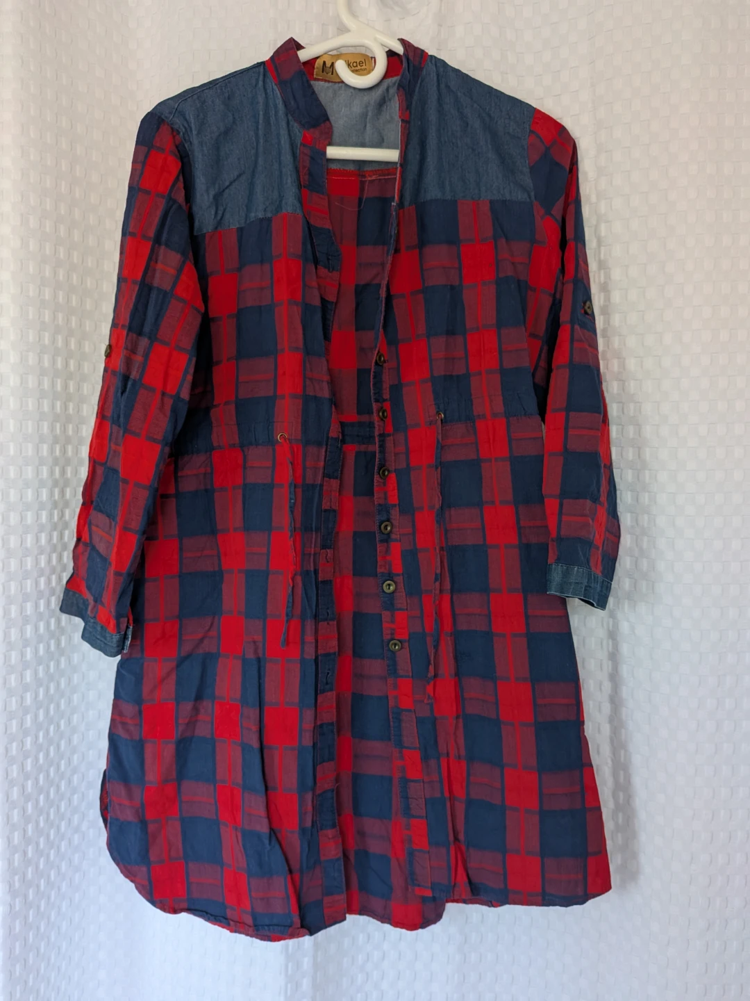 Women's Plaid Tunic Shirt
