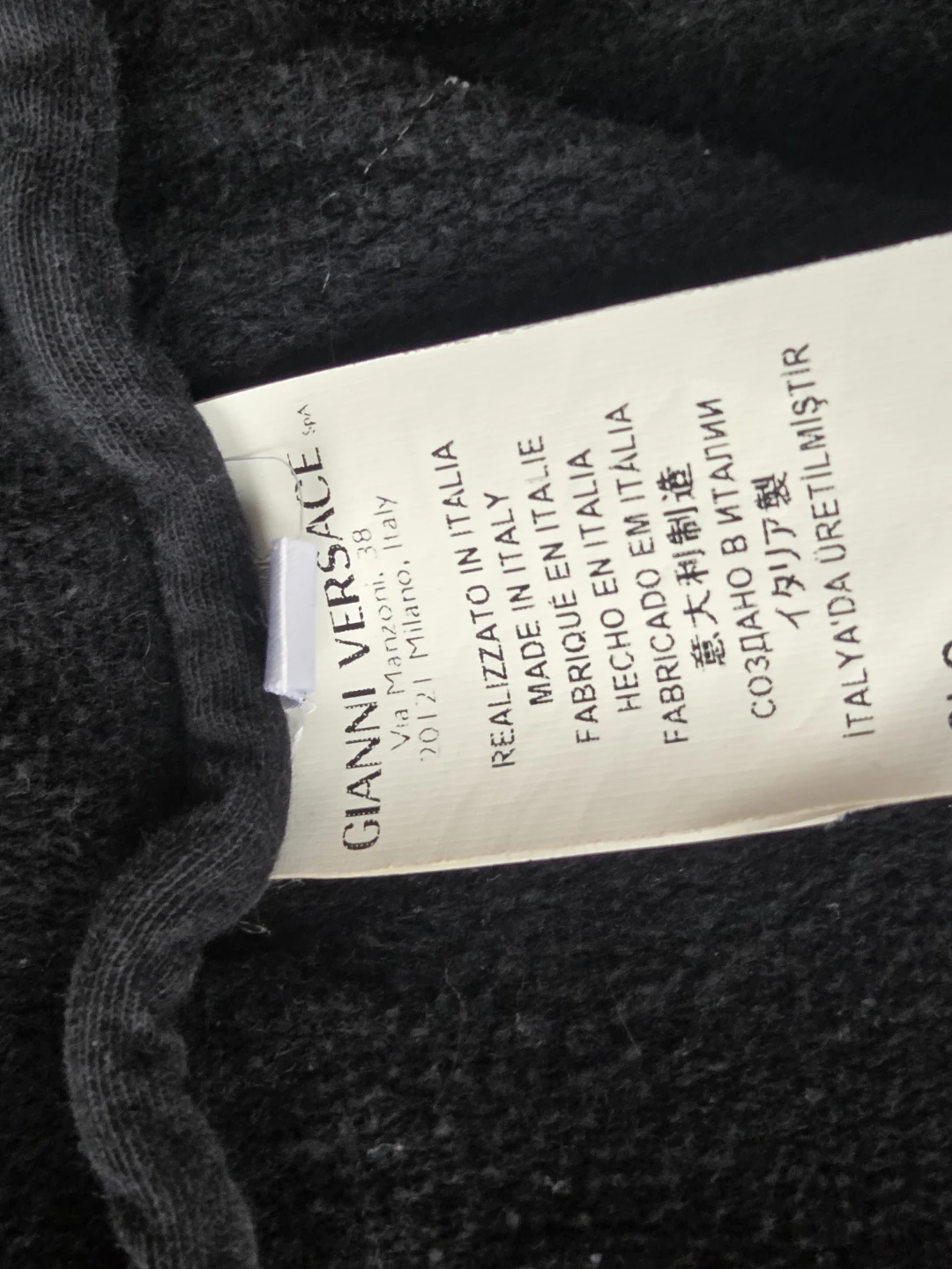 Versace Collection Black Full Zip Hoodie - photo 5