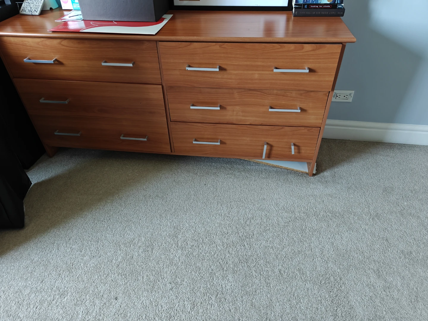 Wooden Dresser and 2 Nightstand Set