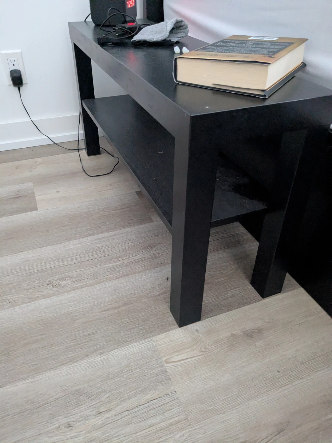 Black IKEA LACK Side Table