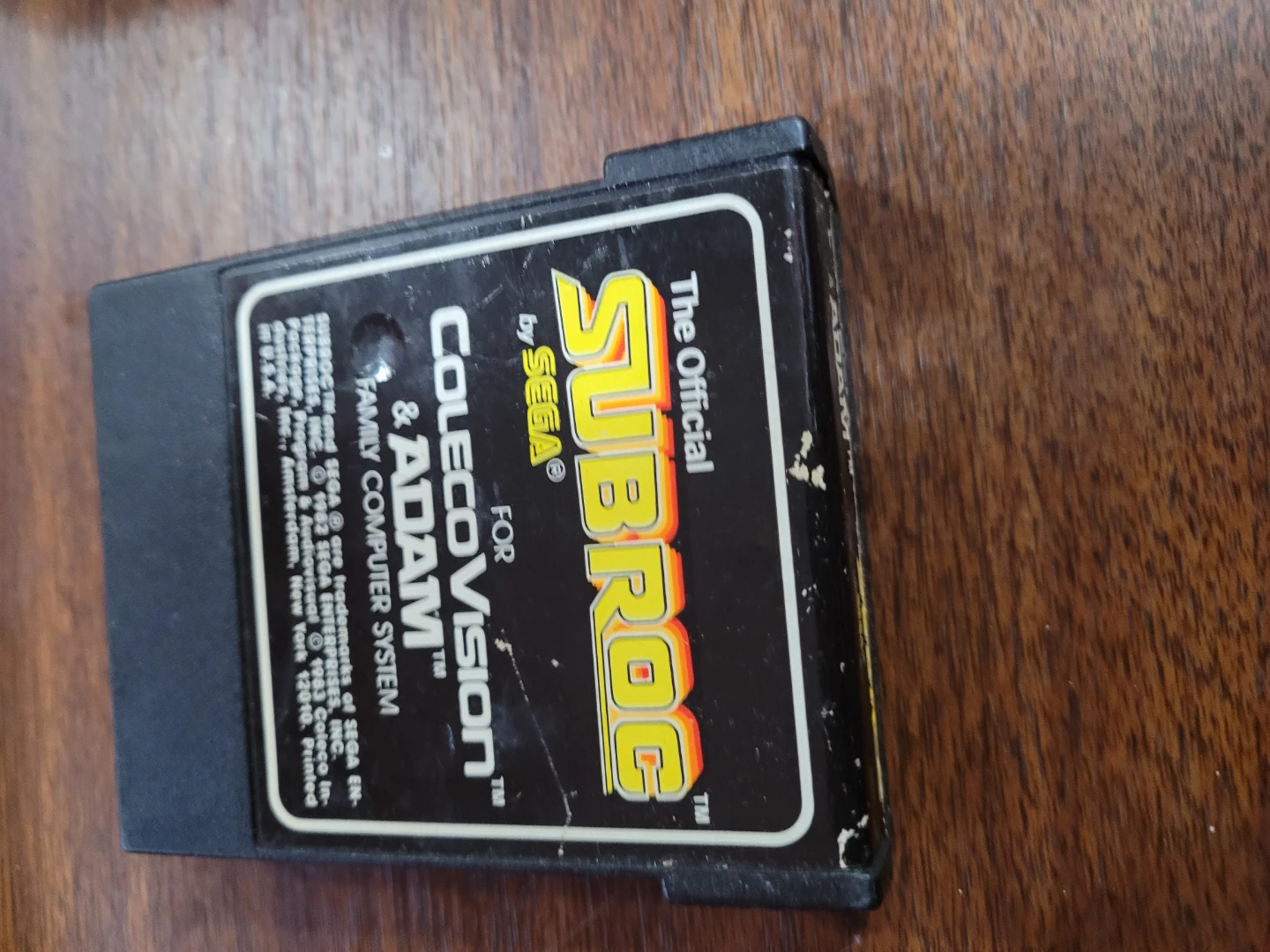The Official SubRoc for ColecoVision & Adam Game Cartridge