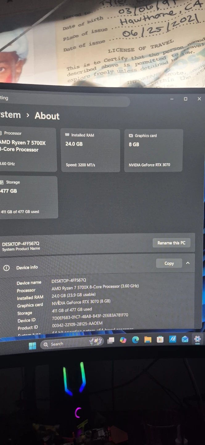 CUSTOM GAMING PC | RYZEN 7 5700X, RTX 3070 OC V2 - photo 2