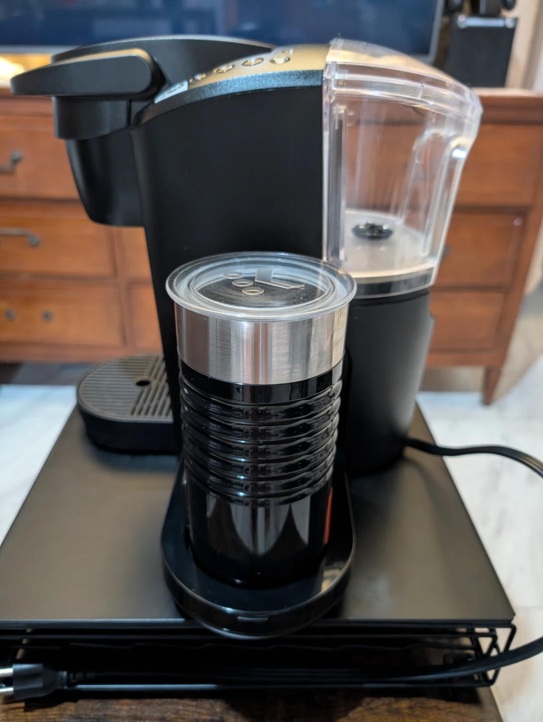 K-Latte Single Serve Coffee & Latte Maker with Milk Frother - photo 4