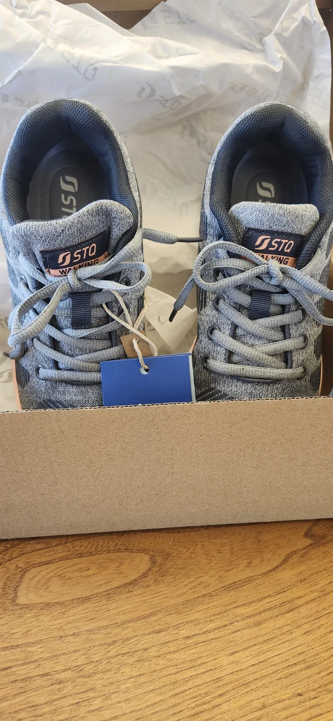 STQ Women's Running Shoes Grey/Pink Size 6