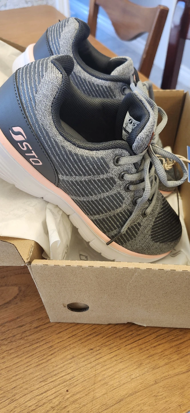 STQ Women's Running Shoes Grey/Pink Size 6 - photo 2
