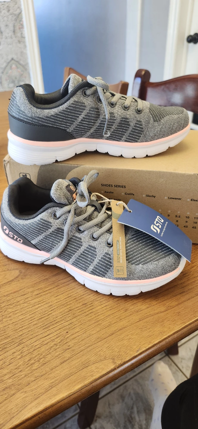 STQ Women's Running Shoes Grey/Pink Size 6 - photo 3
