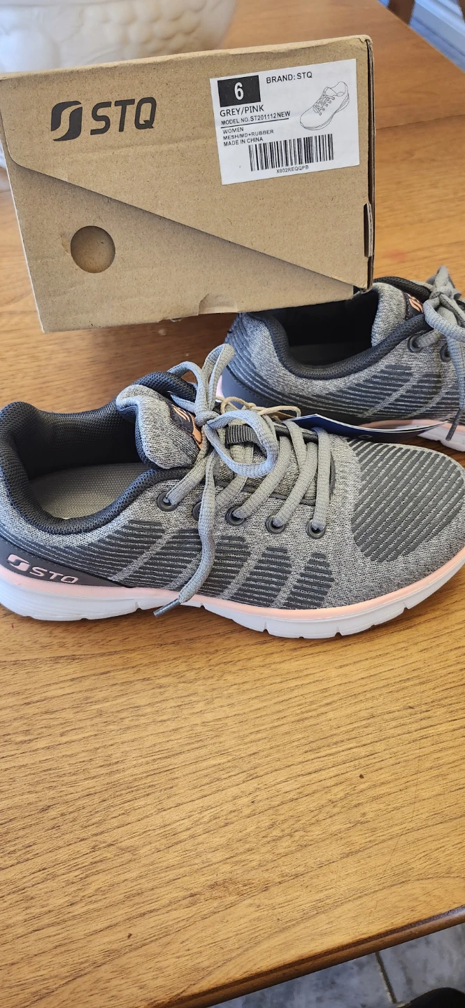 STQ Women's Running Shoes Grey/Pink Size 6 - photo 5