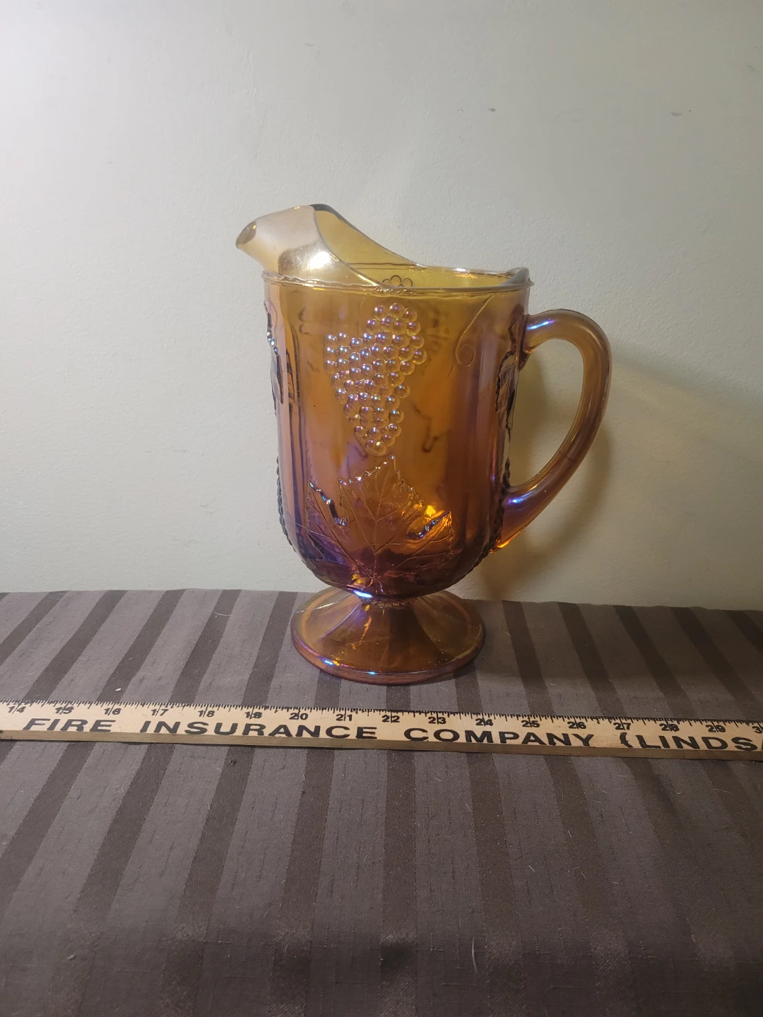 Vintage Indiana Glass Harvest Grape Pitcher