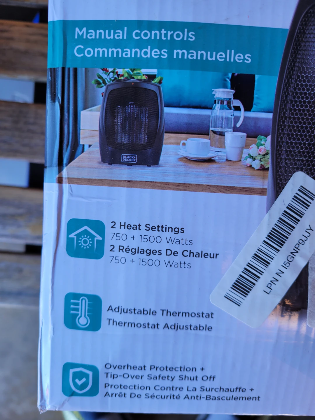 Black+Decker Compact Heater BHD201 - photo 2