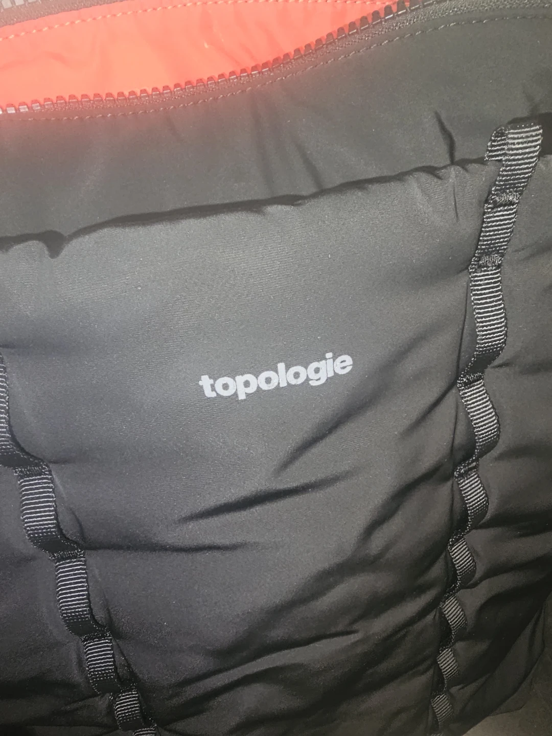 Topologie Black Tote Bag with Red Interior - photo 5