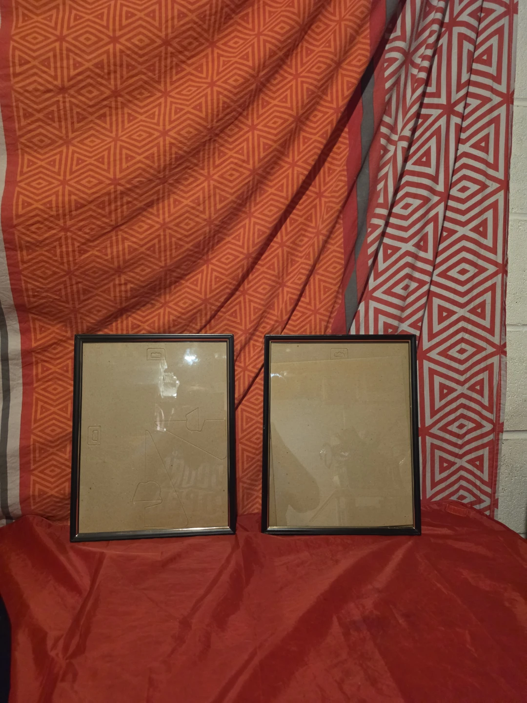 Two Black Victorian Vantage Picture Frames
