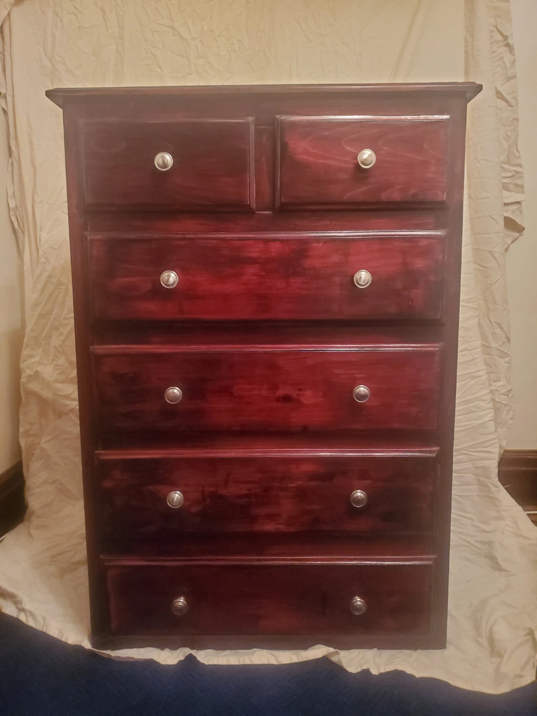 Solid Wood Dresser with 6 Drawers