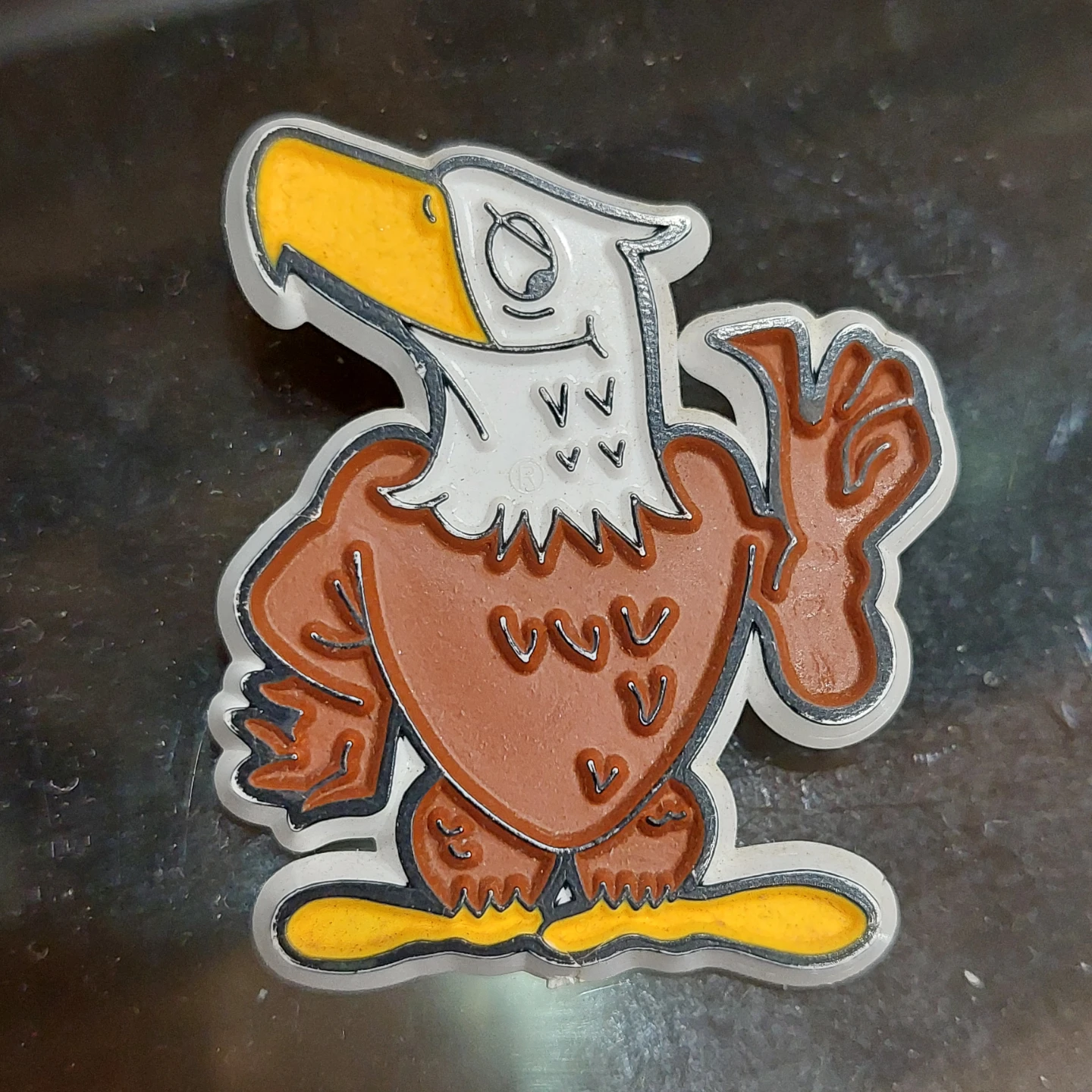 Vintage Cartoon Eagle Brooch Pin
