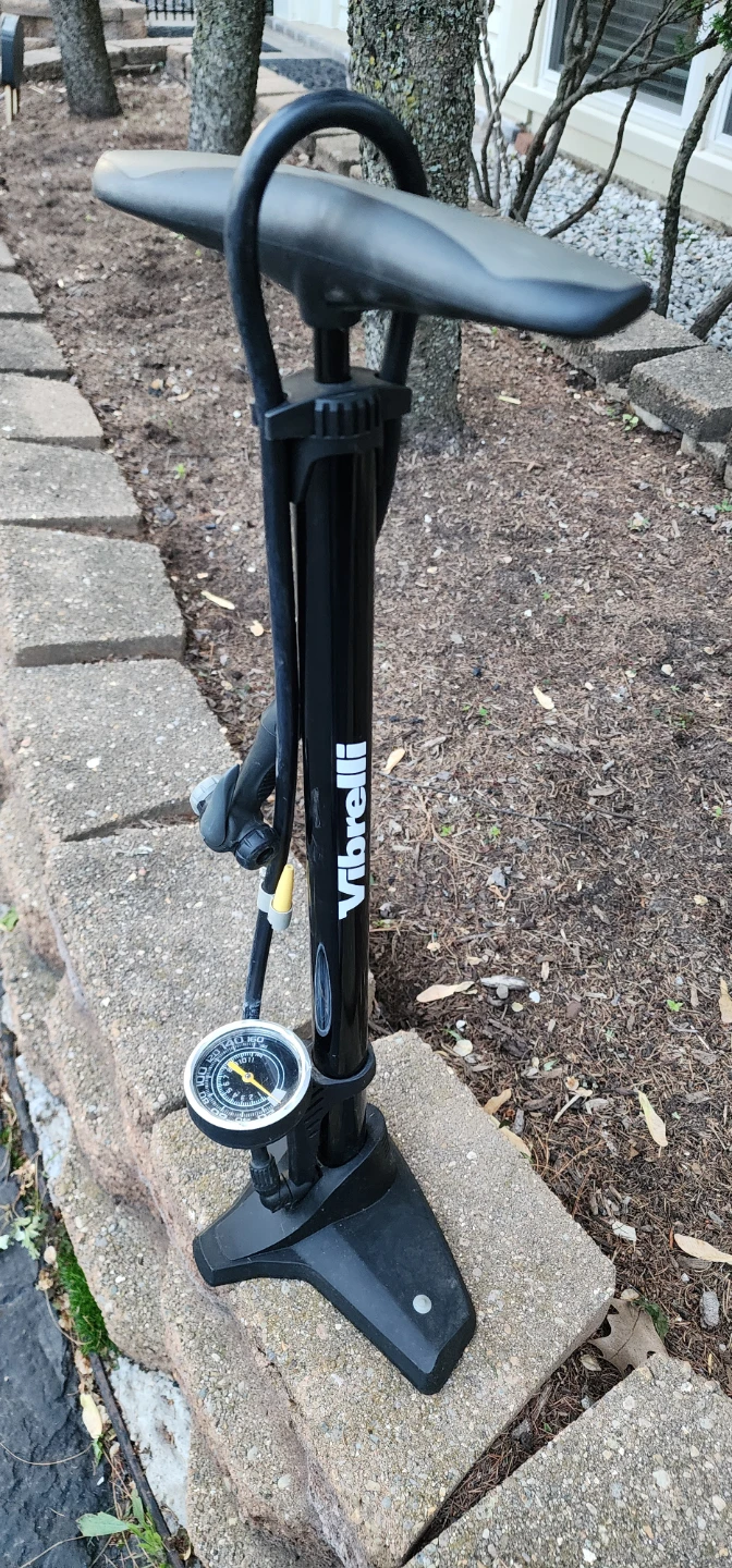 Vibrelli Floor Bike Pump with Gauge