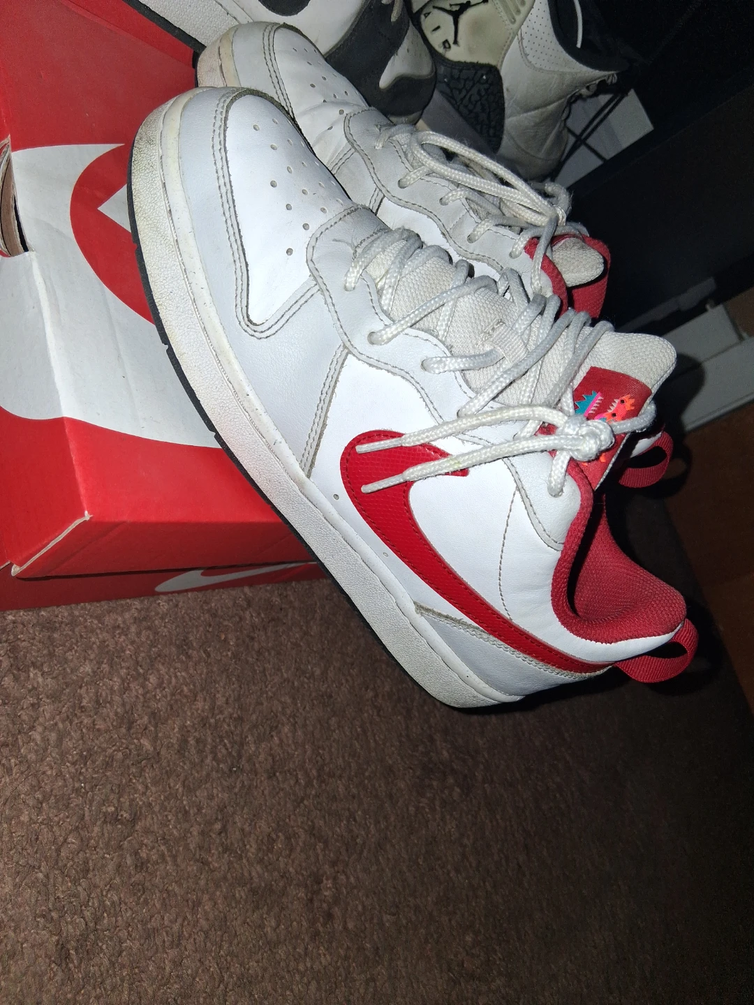 Nike White and Red Sneakers - photo 2