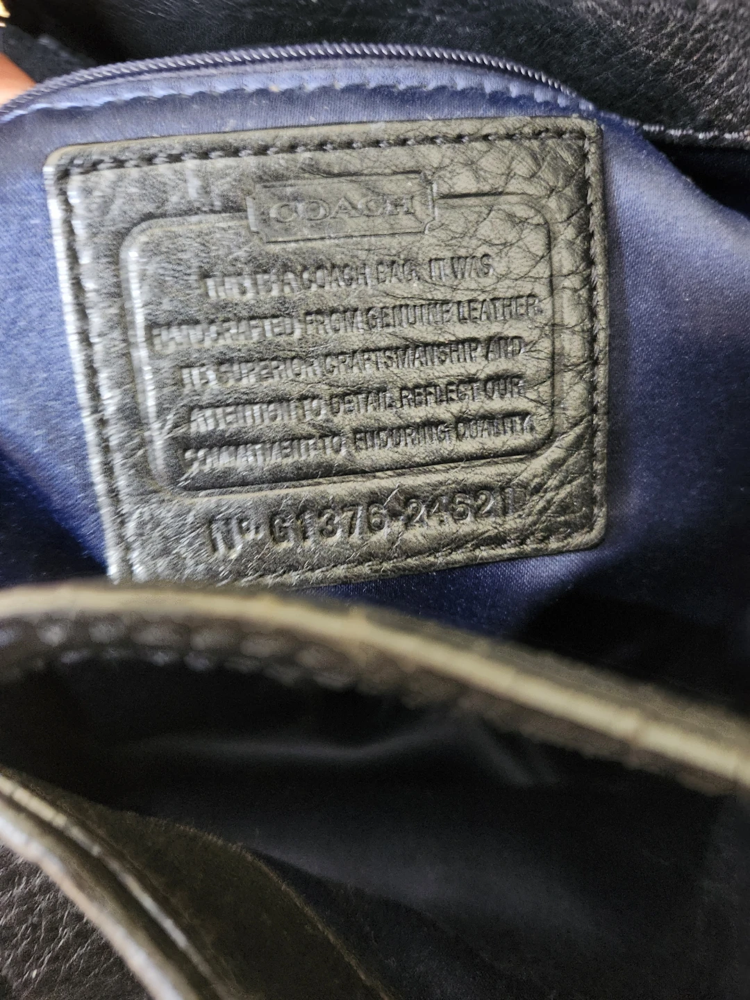 Coach Black Leather Hobo Shoulder Bag - photo 3