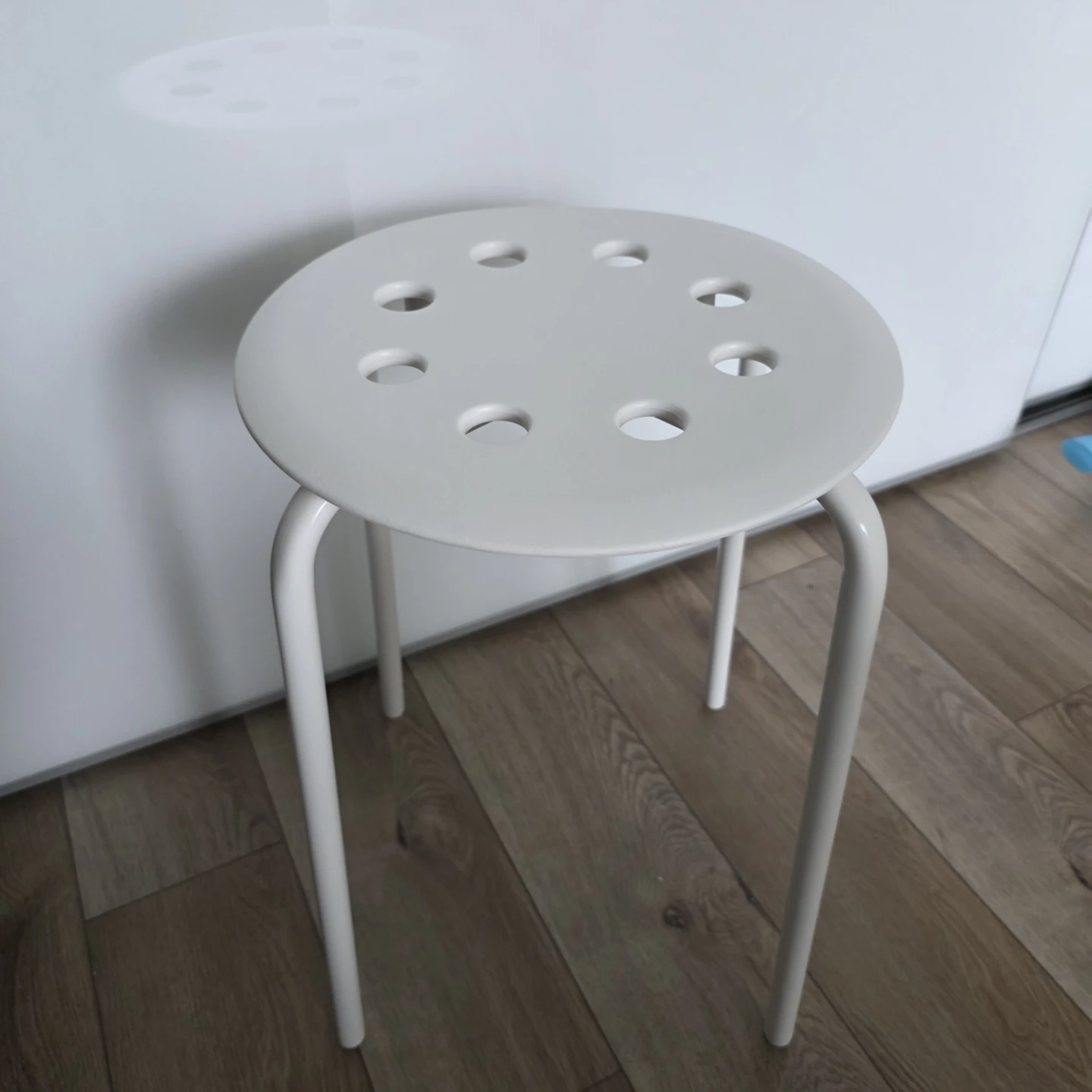 White IKEA Stool