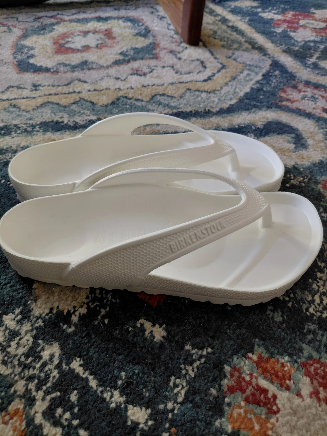 White Birkenstock Honolulu Sandals
