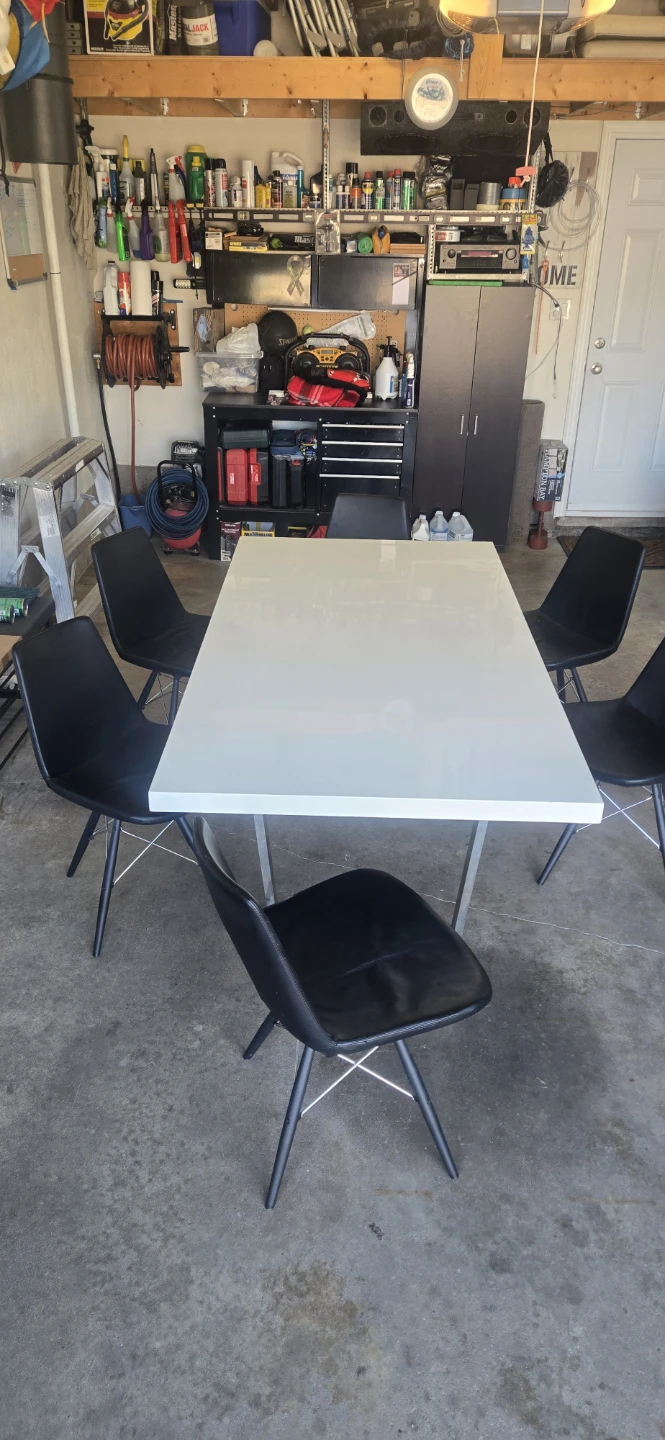 Modern Dining Table Set with 6 Chairs