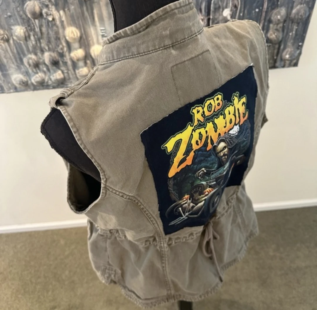 Custom Upcycled Triple Five Soul x Rob Zombie Punk Vest - photo 2
