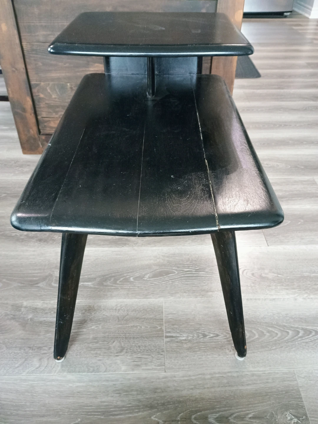 Black Tiered Side Table - photo 2
