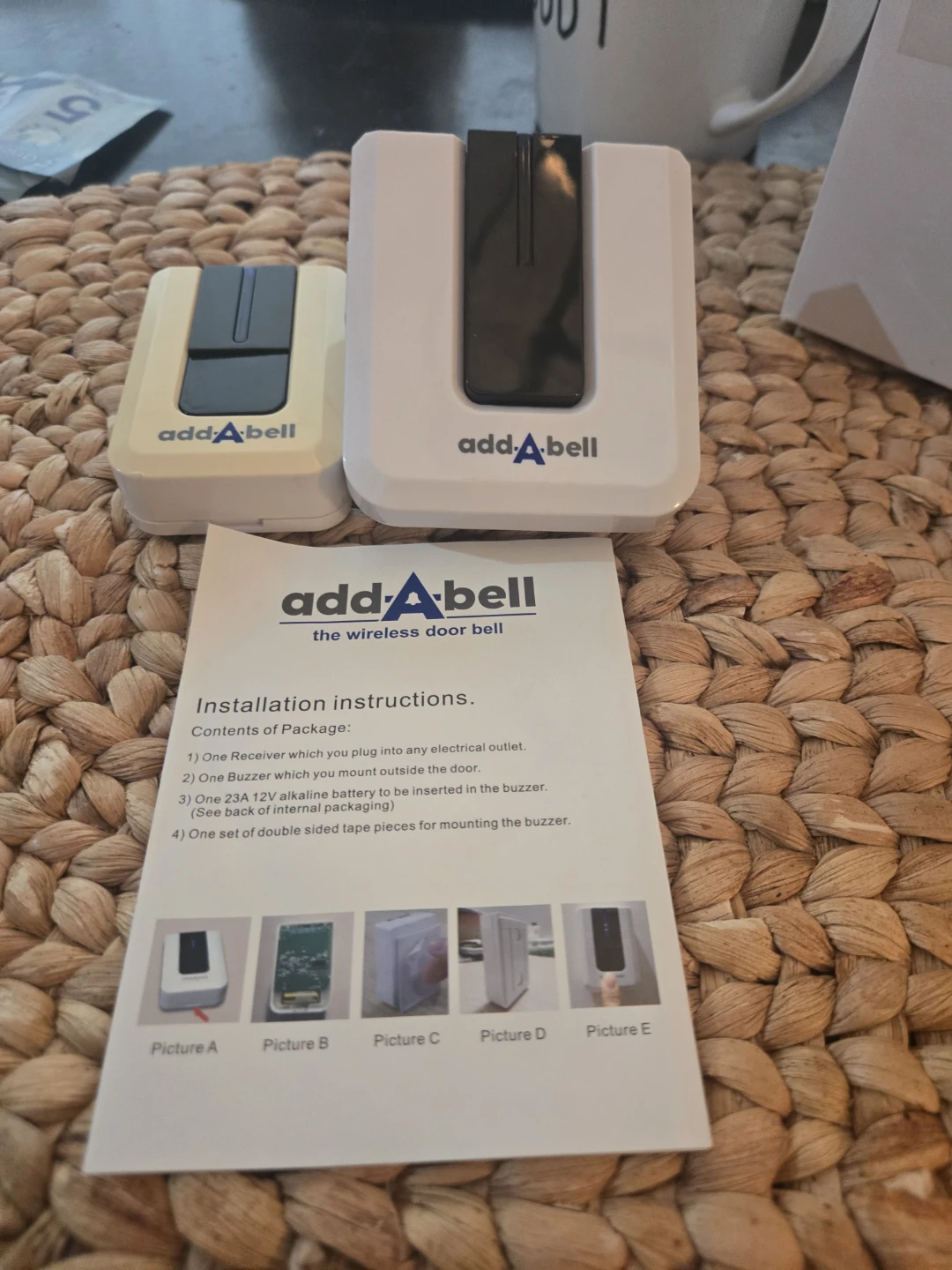 Used Add-A-Bell Wireless Door Bell Kit