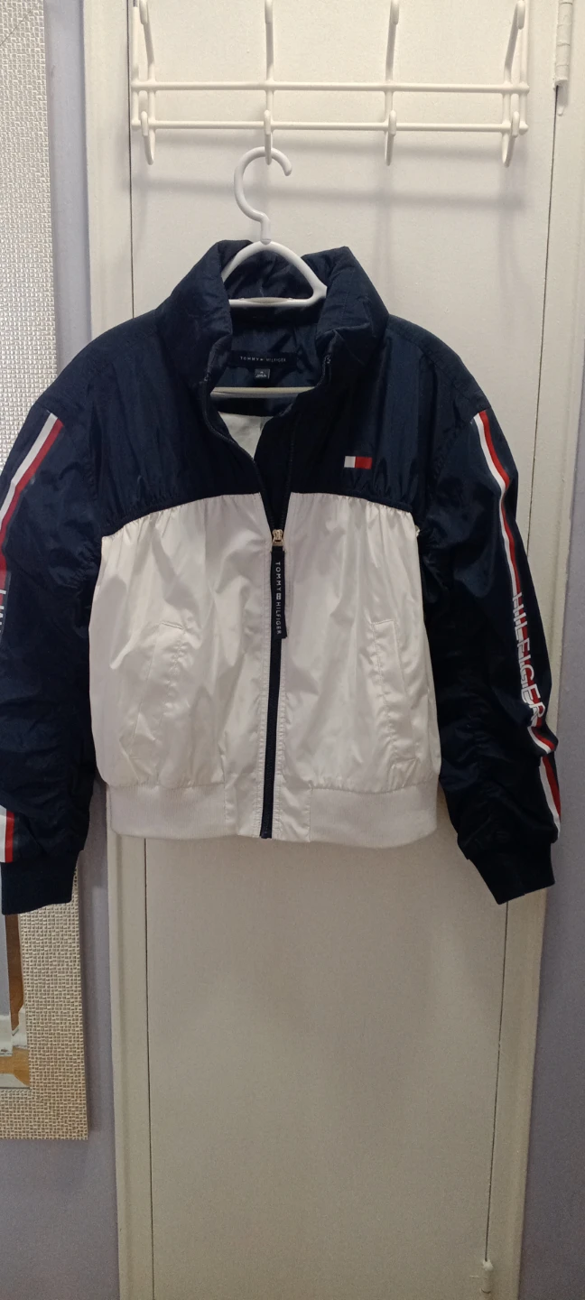 Tommy Hilfiger Jacket - White/Navy - Size M