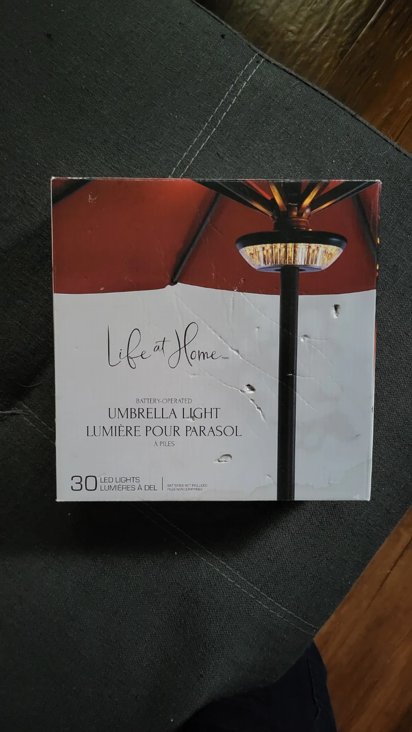 Life at Home Battery Operated Umbrella Light - 30 LED Lights - photo 2
