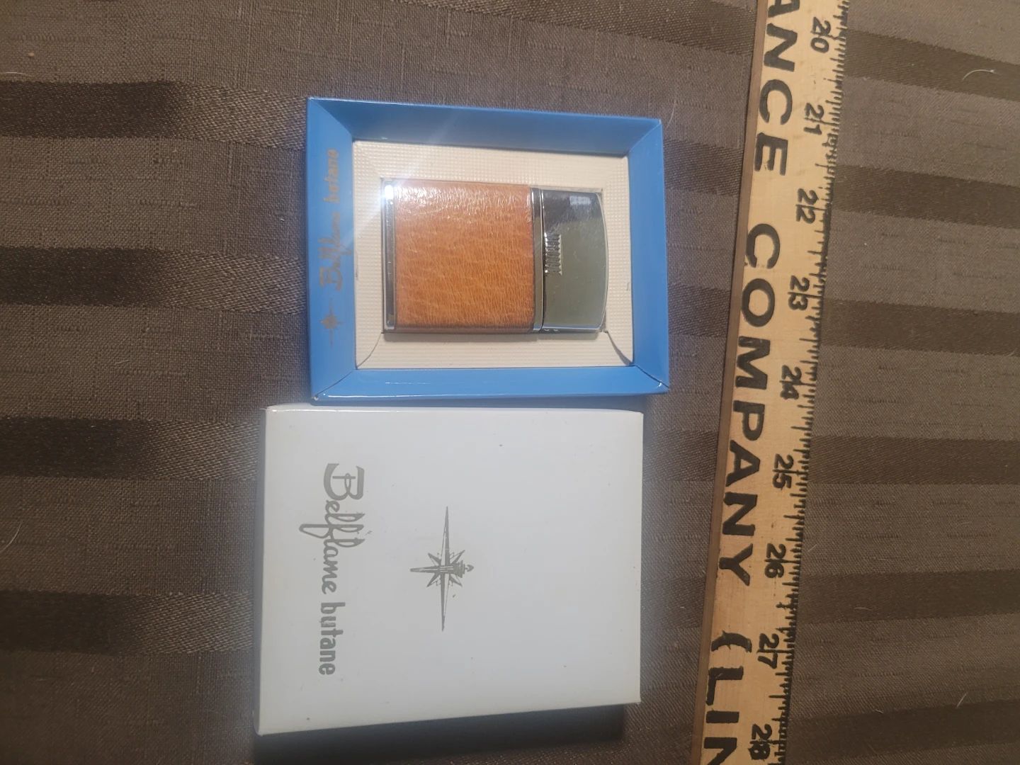 VINTAGE Bellflame Butane Lighter with Box