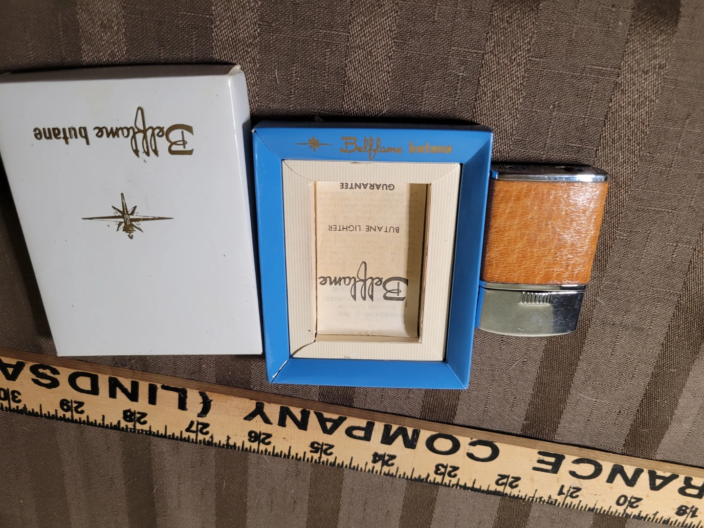 VINTAGE Bellflame Butane Lighter with Box - photo 3