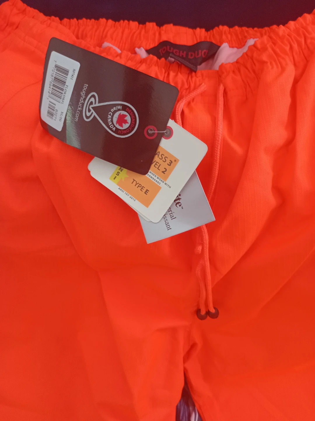 Brand new hi vis rain paints never worn still has tags on - photo 2