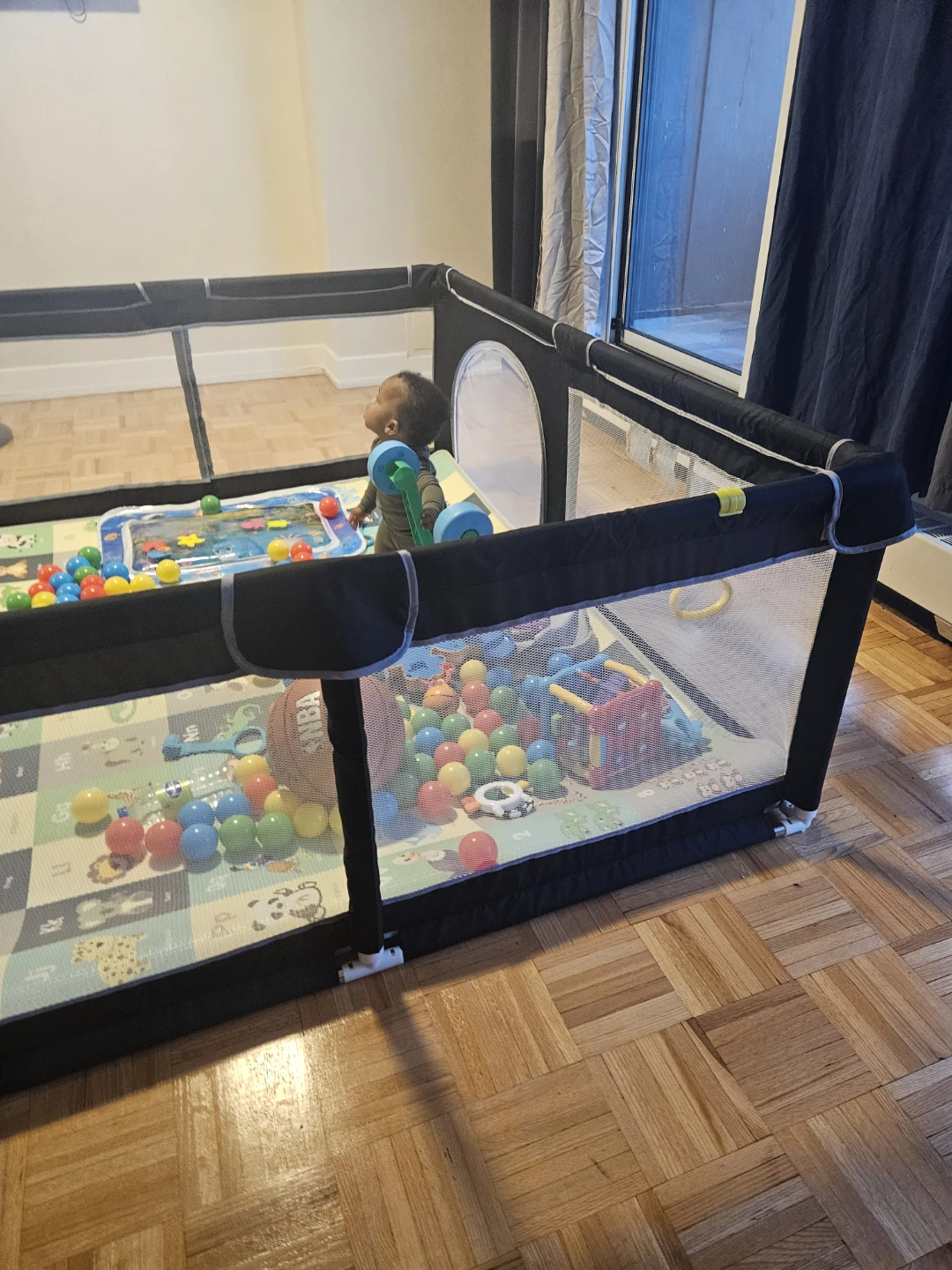 Baby Playpen with Play Mat and Balls - photo 2