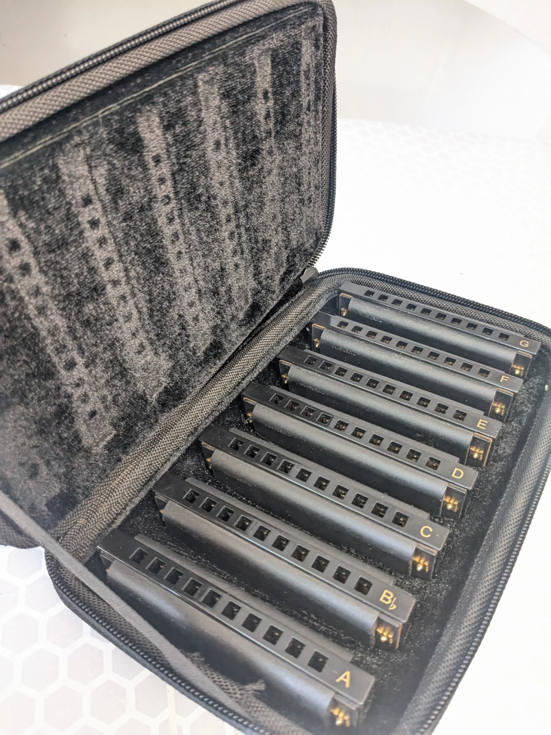 Hohner Piedmont Blues Harmonica 7pcs Set with Carrying Case - photo 5