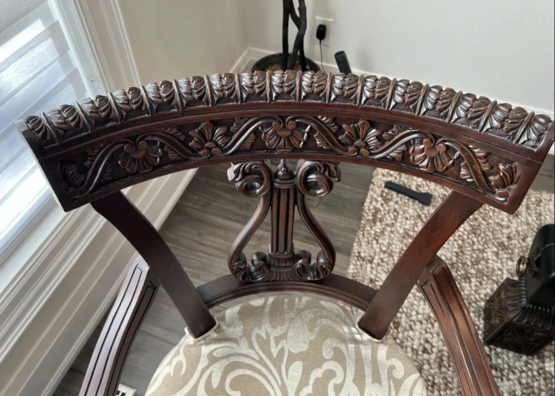 ✨ Luxury Hand-Carved Rosewood / Sheesham Dining Set ✨ - photo 4
