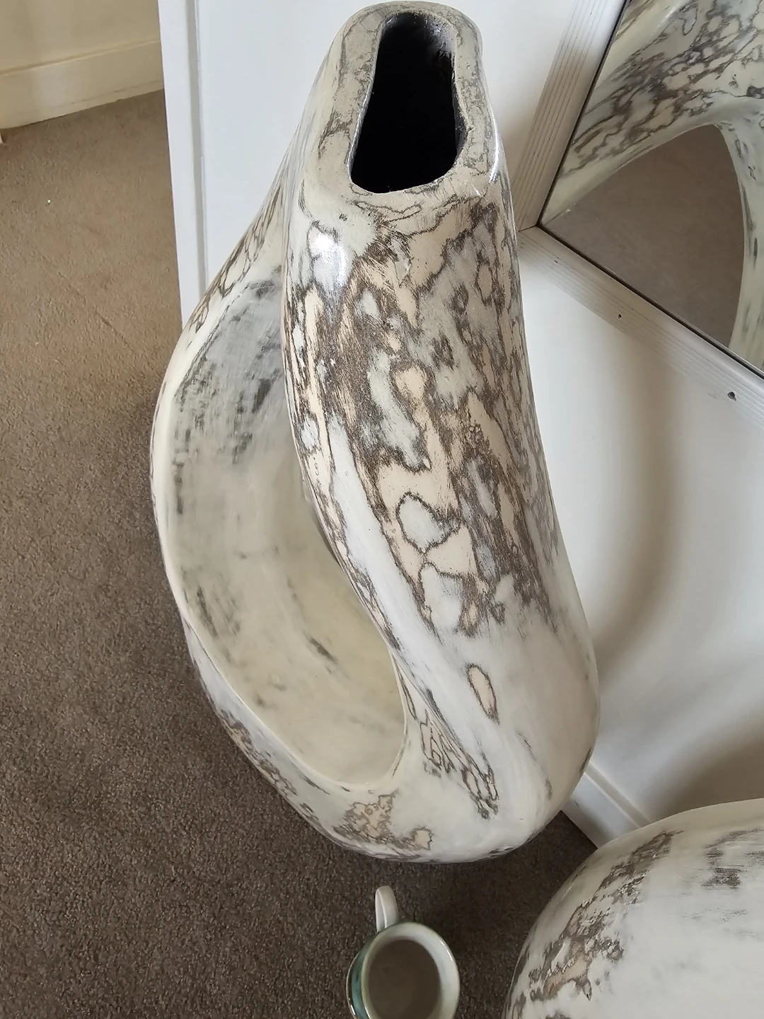 Pair of Large Modern Sculptural Vases - photo 4