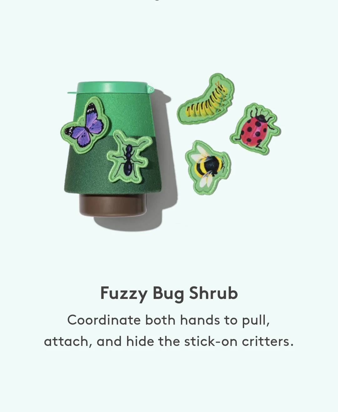 Lovevery Fuzzy Bug ShrubToy Montessori Play