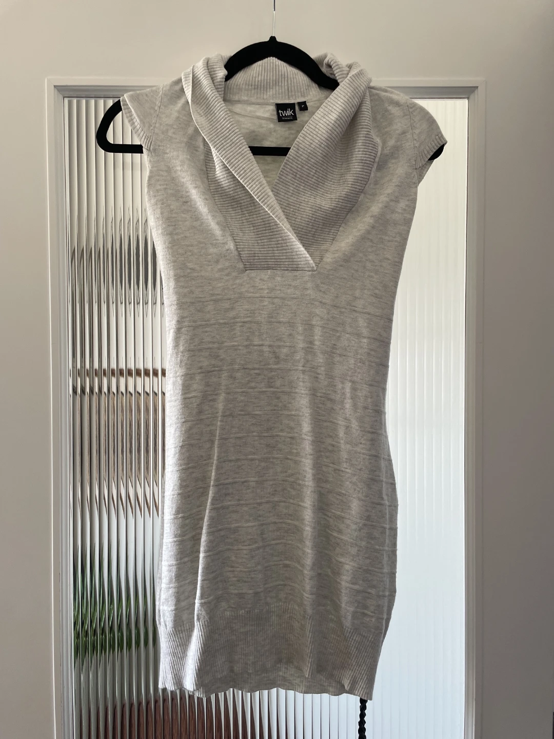 Twik x Simons Grey Knit Dress with Belt - Size P