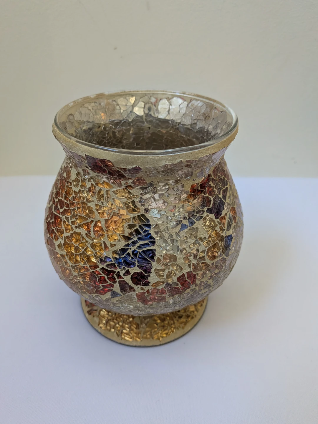 Mosaic Glass Vase