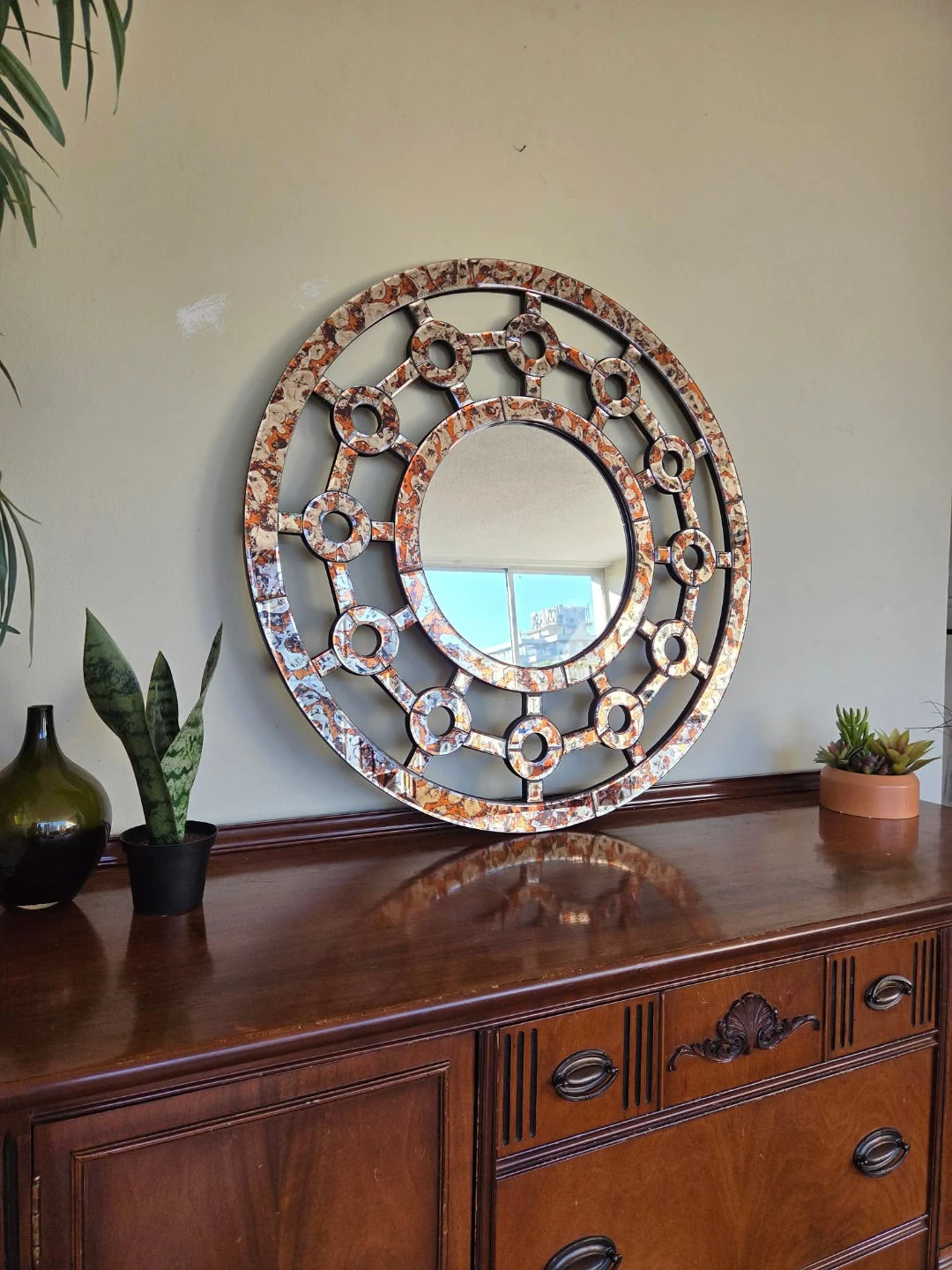 Round Decorative Mirror - photo 2