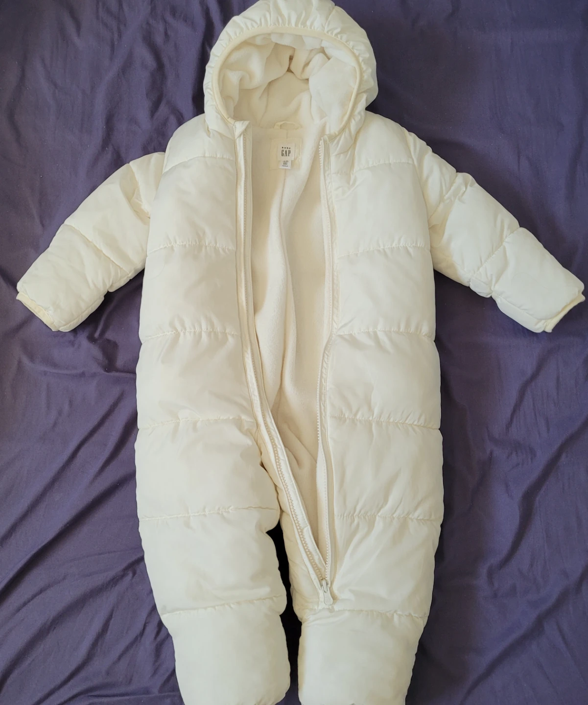 GAP Baby Snowsuit Bunting Suit 18-24 Months Cream