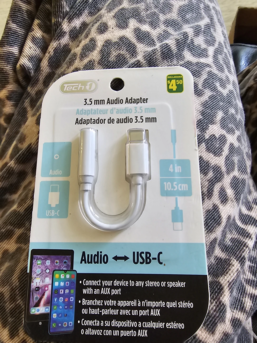 Tech 1 3.5mm Audio Adapter USB-C White