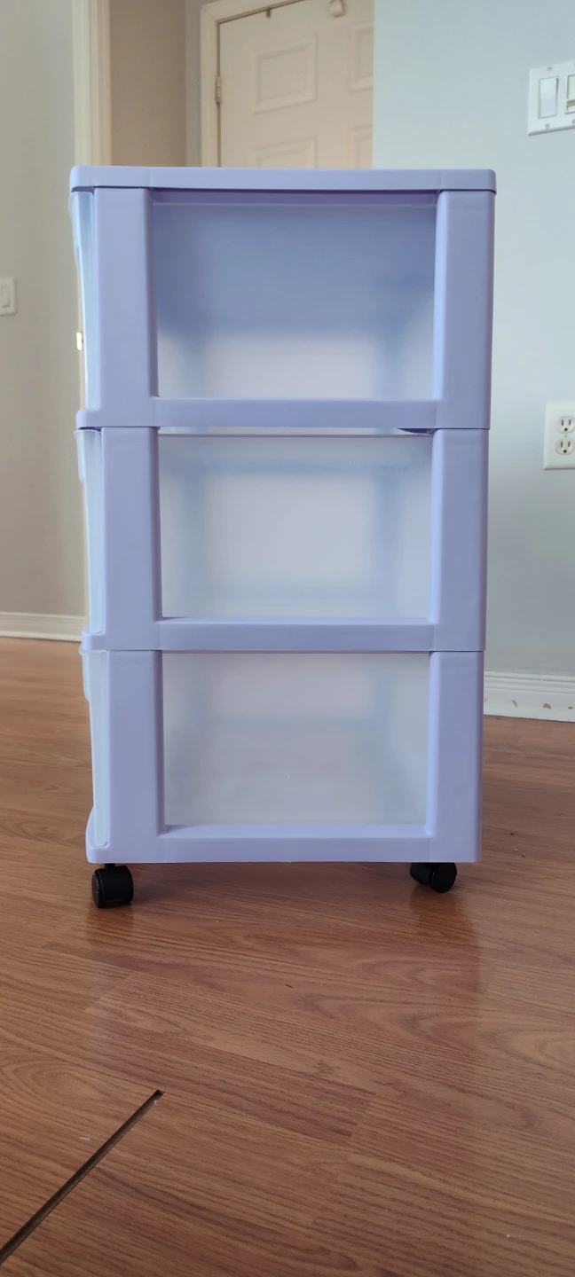 Sterilite 3 Drawer Plastic Rolling Cart - photo 2