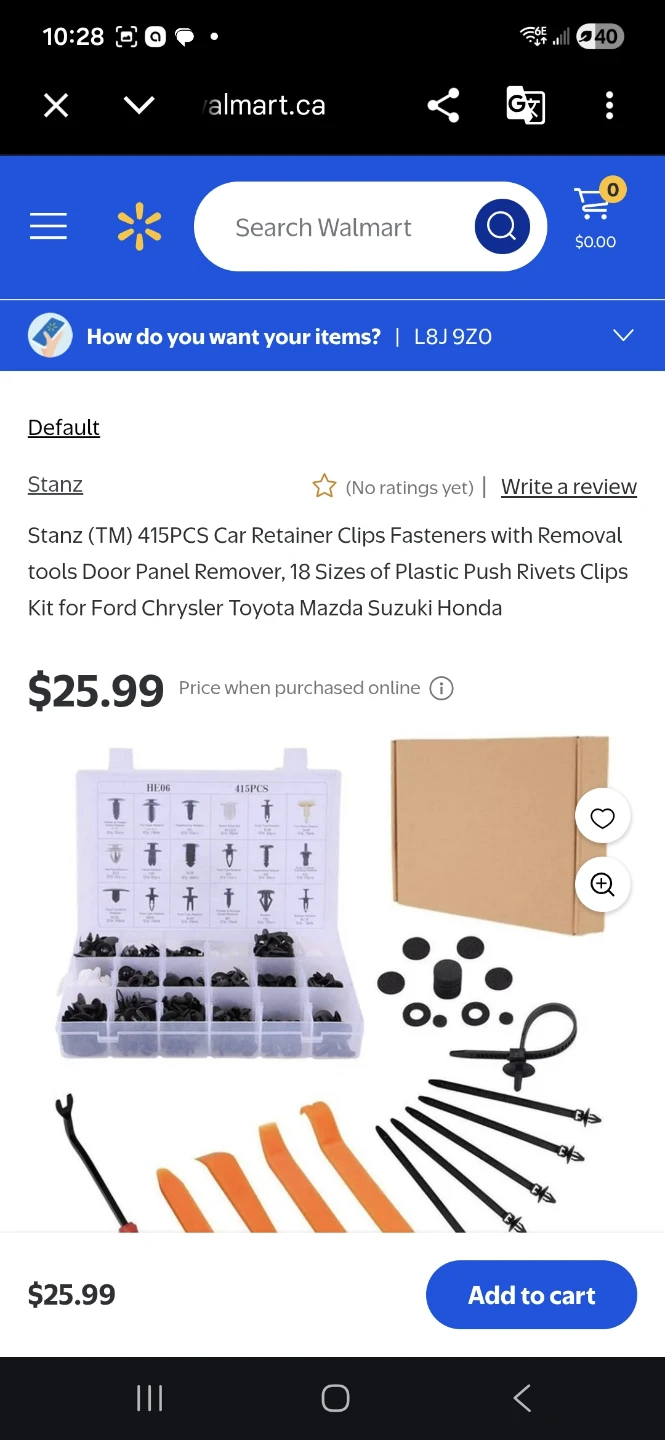 Stanz 415PCS Car Retainer Clips Fasteners Kit