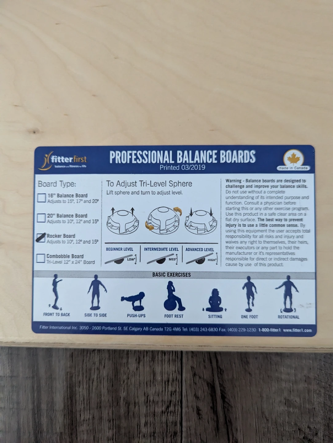 Fitterfirst Professional Balance Board - photo 3