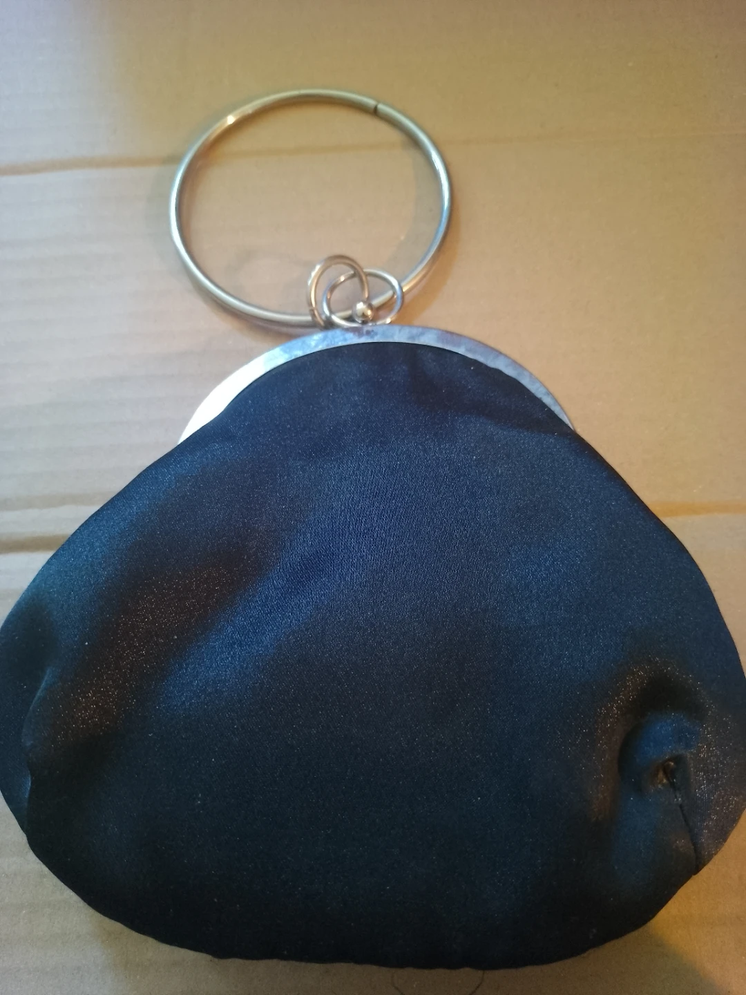 Black Evening Clutch with Ring Handle - photo 3